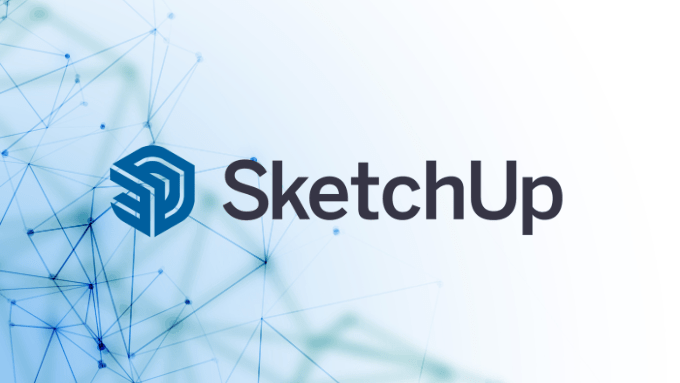 Interface de SketchUp Studio utilisée par un professionnel avec OM Conseil pour un projet de modélisation 3D